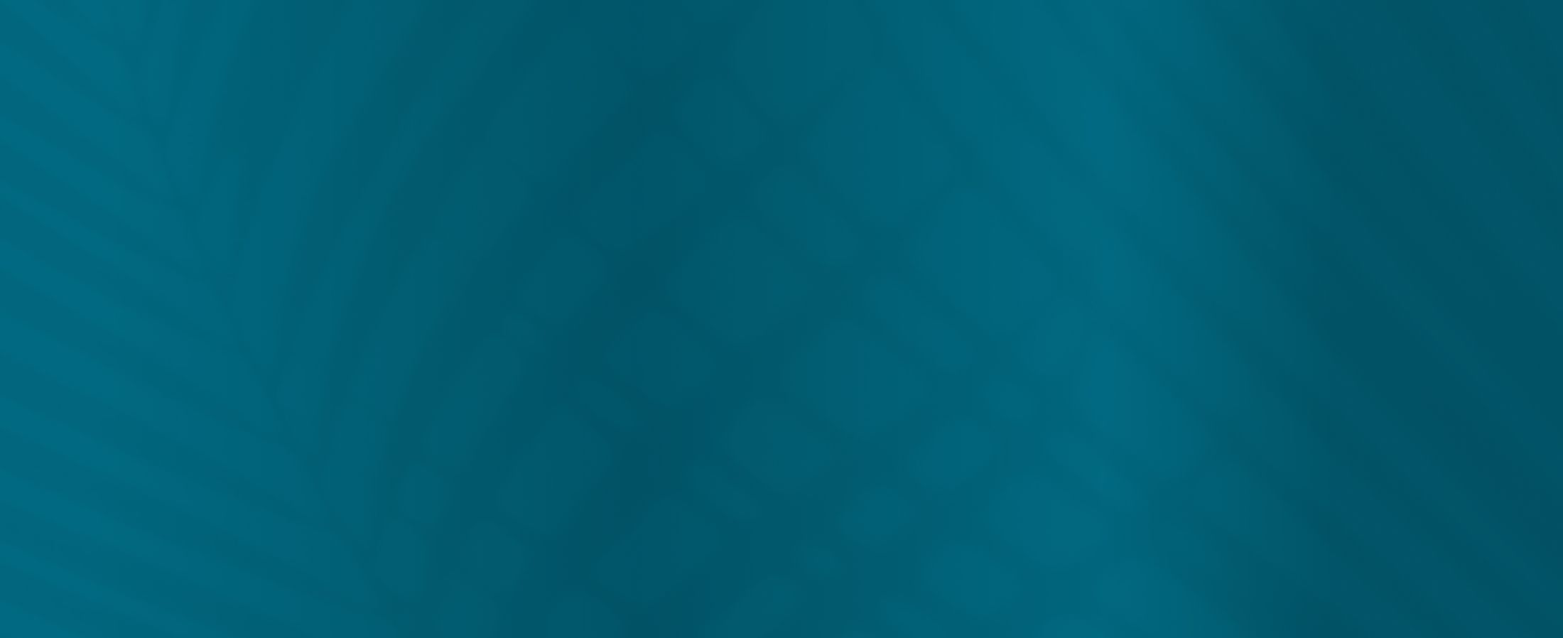 Teal background with subtle texture and patterns.